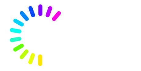 Terrapin Electric company name and logo. White text surrounded by a brightly colored circle of dashes.