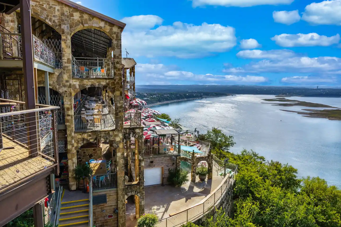 The Oasis overlooking Lake Travis in Austin, Texas.