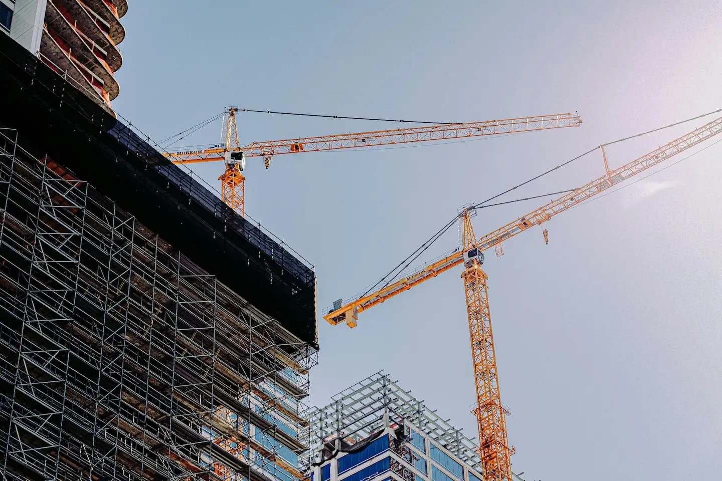 High-rise building under construction in Austin, Texas.